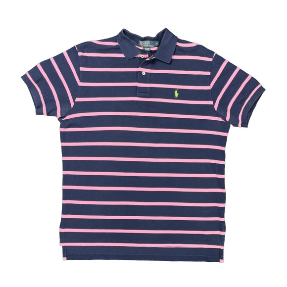 Polo Ralph Lauren Other - Polo Ralph Lauren pink navy blue polo size L